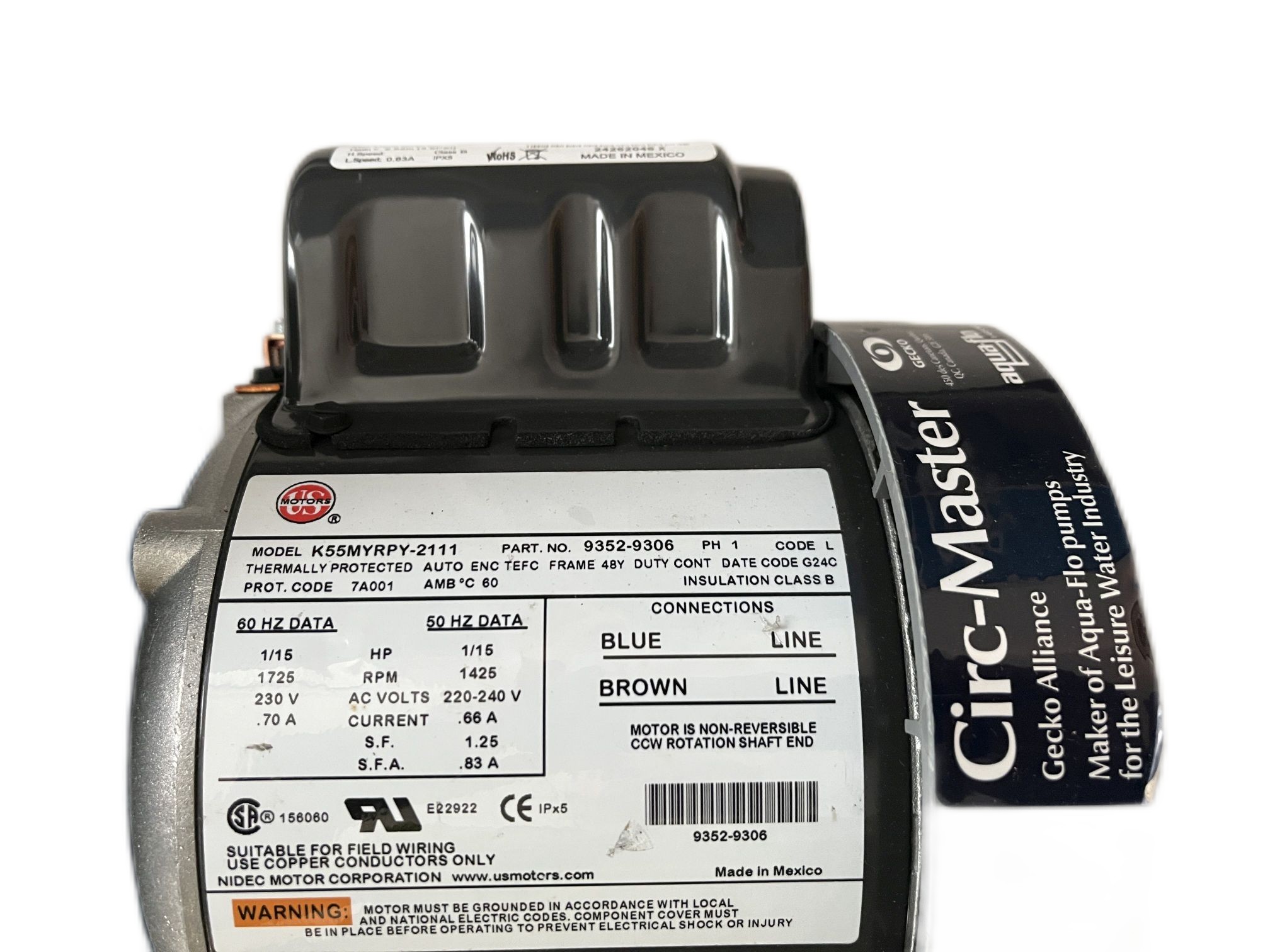 Aqua-flo® Gecko® Circ-Master CMXP Zirkulationspumpe 2" für Sundance® Jacuzzi®