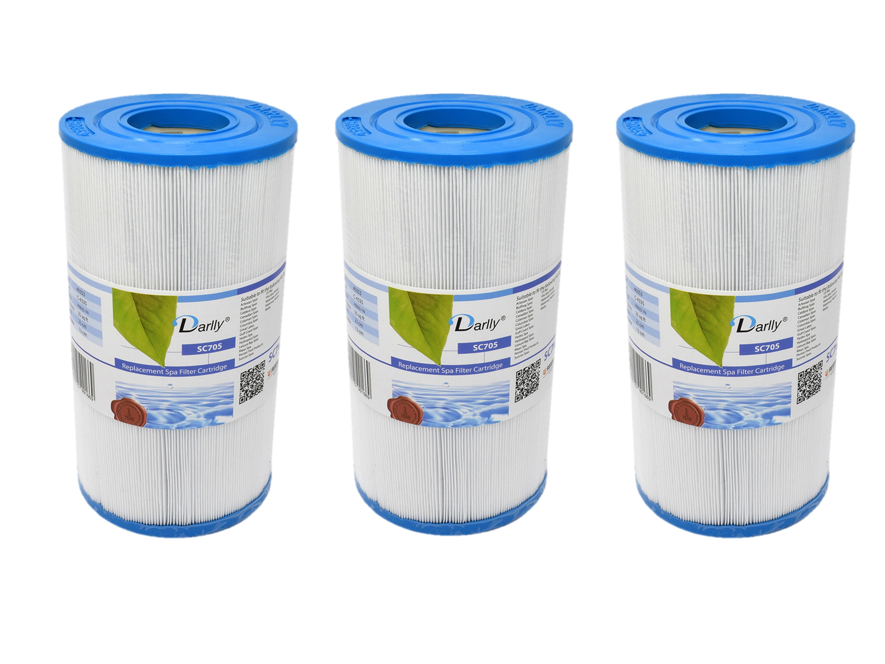 3x WF-5DY Darlly® Whirlpool Filter SC705 (40353) - ersetzt PRB35-IN, PRB35, C-4335, RD35