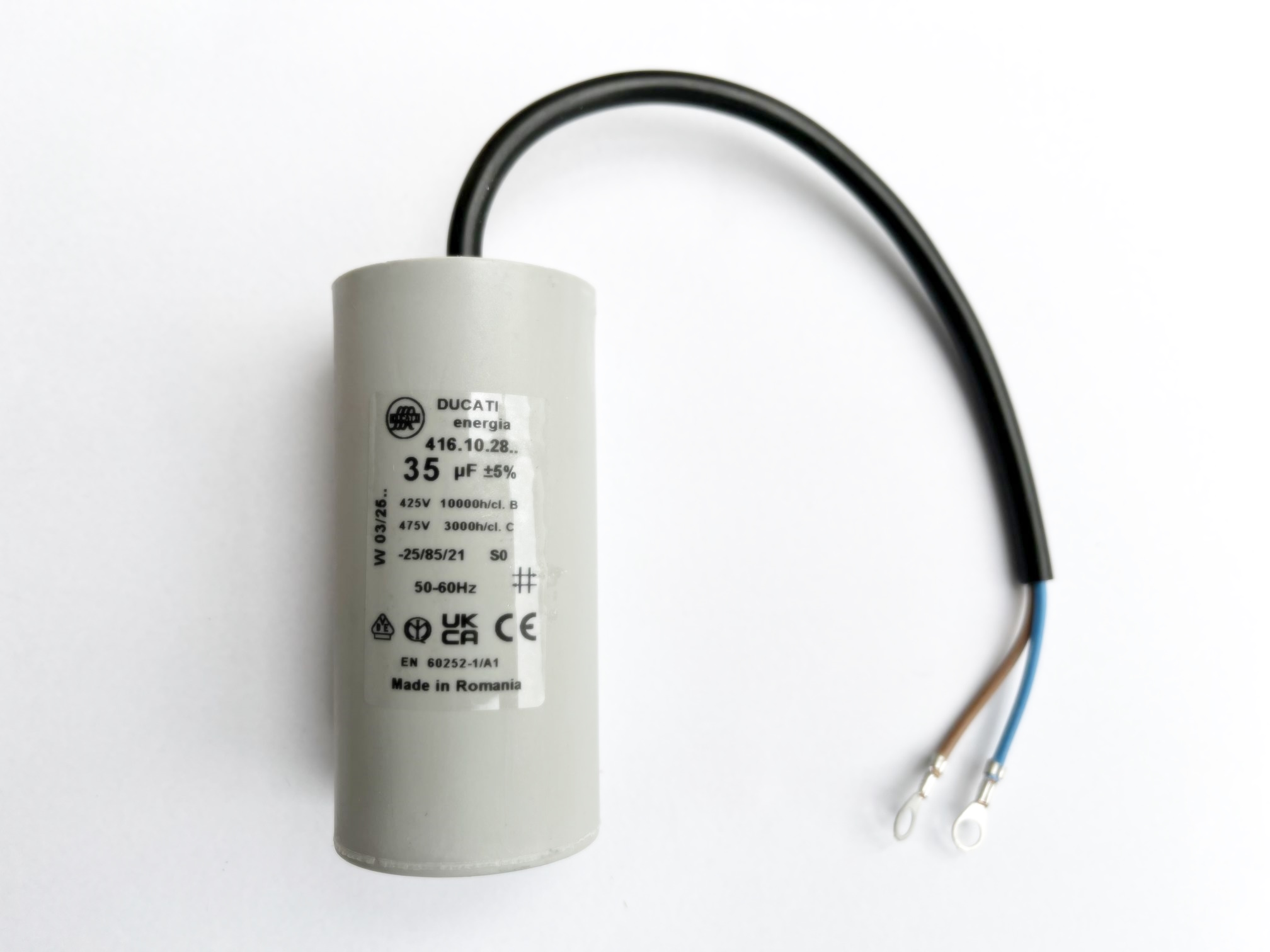35uF Kondensator - Motorkondensator - Anlaufkondensator (MEC90CAP35) 35uF Kondensator - Motorkondensator - Anlaufkondensator (MEC90CAP35)