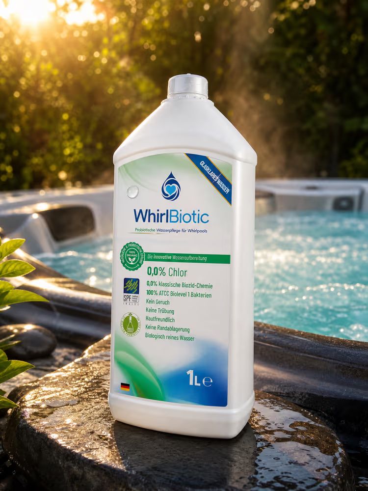 WhirlBiotic 1 Liter - Probiotische, chlorfreie Wasserpflege für Whirlpools